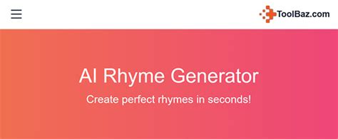 ai rhyme generator.